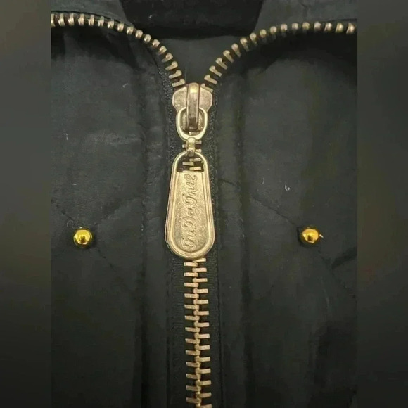 Fuda International Beaded Silk Black  Bomber Jacket Cyber Grunge Y2K Sz M - Picture 8 of 16